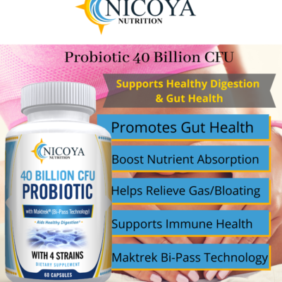 nicoya nutrition probiotic 40 billion cfu benefits